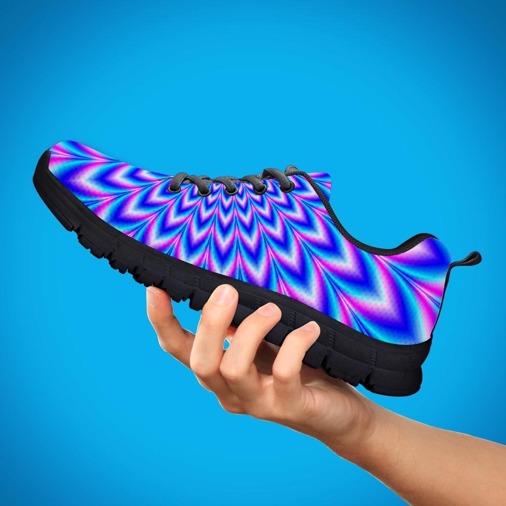 Blue Optical illusion Women's Sneakers-grizzshop