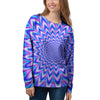 Blue Optical illusion Women's Sweatshirt-grizzshop