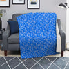 Blue Paisley Bandana Print Blanket-grizzshop