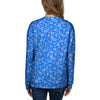 Blue Paisley Bandana Print Women's Sweatshirt-grizzshop