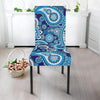 Blue Paisley Pattern Print Chair Cover-grizzshop