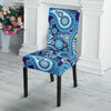 Blue Paisley Pattern Print Chair Cover-grizzshop