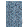 Blue Paisley Pattern Print Throw Blanket-grizzshop