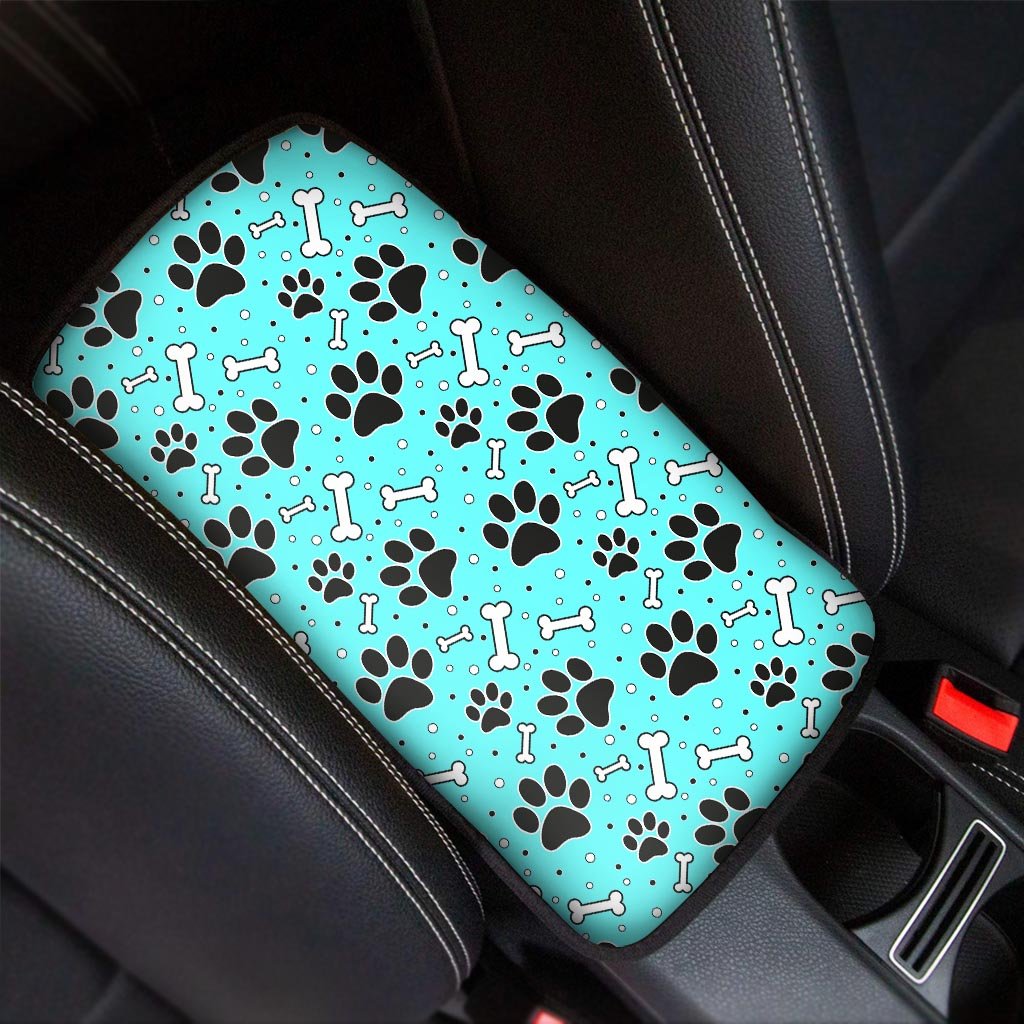 Blue Paw Car Console Cover-grizzshop