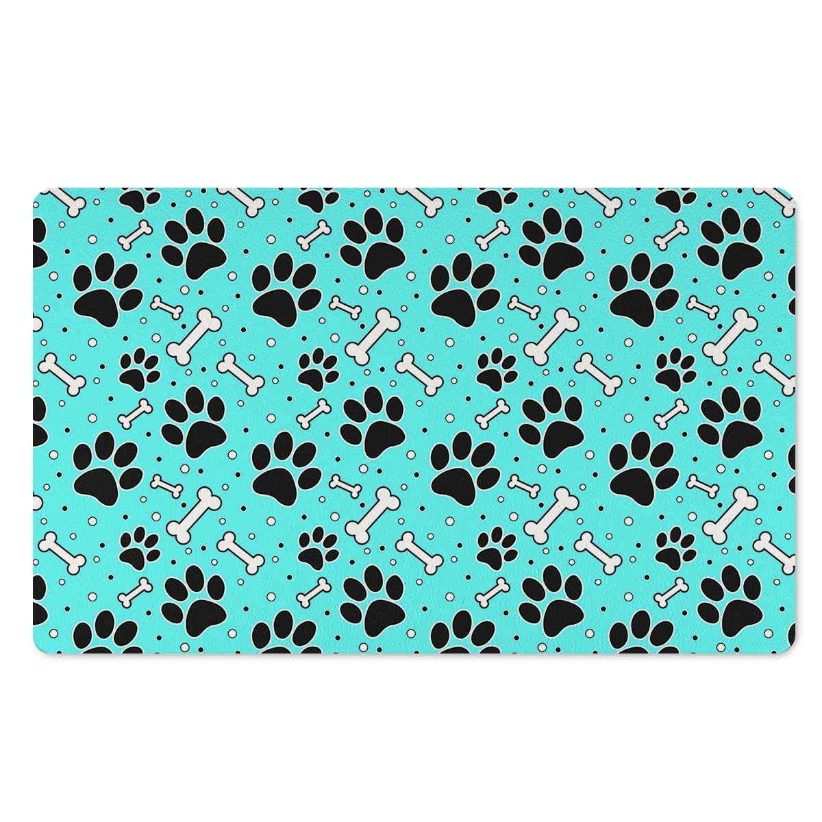 Blue Paw Door Mat-grizzshop