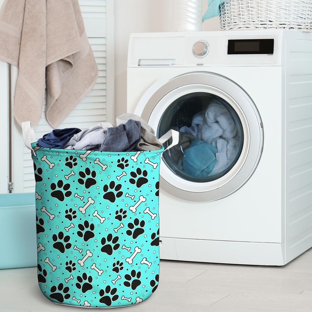 Blue Paw Laundry Basket-grizzshop