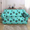 Blue Paw Loveseat Cover-grizzshop