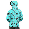 Blue Paw Men's Hoodie-grizzshop