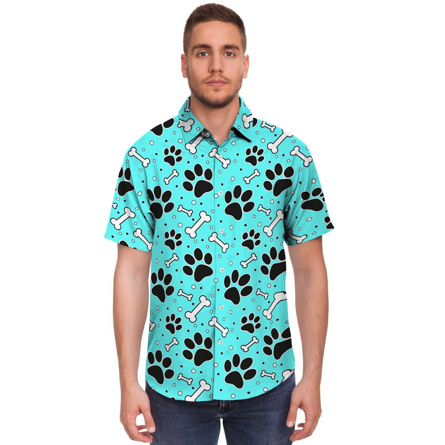 Blue Paw Men's Short Sleeve Shirt-grizzshop