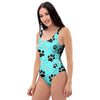 Blue Paw One Piece Swimsuite-grizzshop