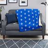 Blue Paw Print Blanket-grizzshop