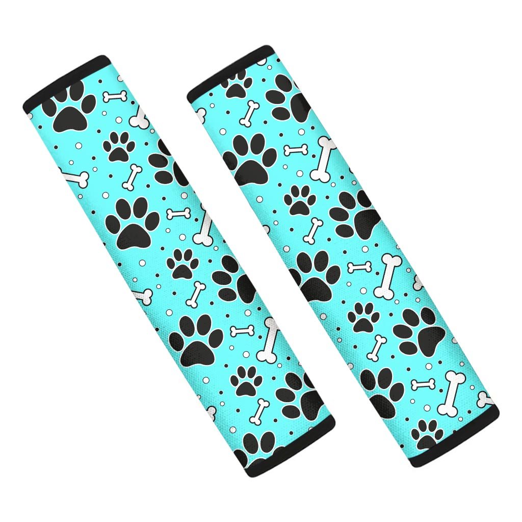 Blue Paw Seat Belt Cover-grizzshop