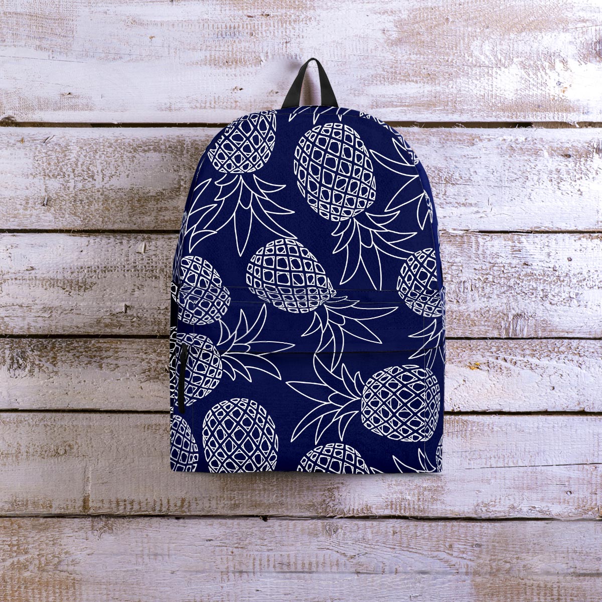 Blue Pine Pineapple Print Backpack-grizzshop