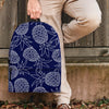 Blue Pine Pineapple Print Backpack-grizzshop