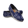 Blue Pine Pineapple Print Canvas Shoes-grizzshop