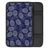 Blue Pine Pineapple Print Car Console Cover-grizzshop