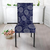 Blue Pine Pineapple Print Chair Cover-grizzshop