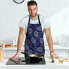 Blue Pine Pineapple Print Men's Apron-grizzshop