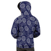 Blue Pine Pineapple Print Men's Hoodie-grizzshop