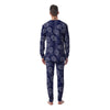 Blue Pine Pineapple Print Men's Pajamas-grizzshop