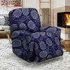 Blue Pine Pineapple Print Recliner Cover-grizzshop