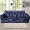 Blue Pine Pineapple Print Sofa Cover-grizzshop