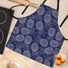 Blue Pine Pineapple Print Women's Apron-grizzshop