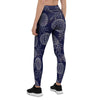 Blue Pine Pineapple Print Women's Leggings-grizzshop