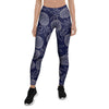 Blue Pine Pineapple Print Women's Leggings-grizzshop