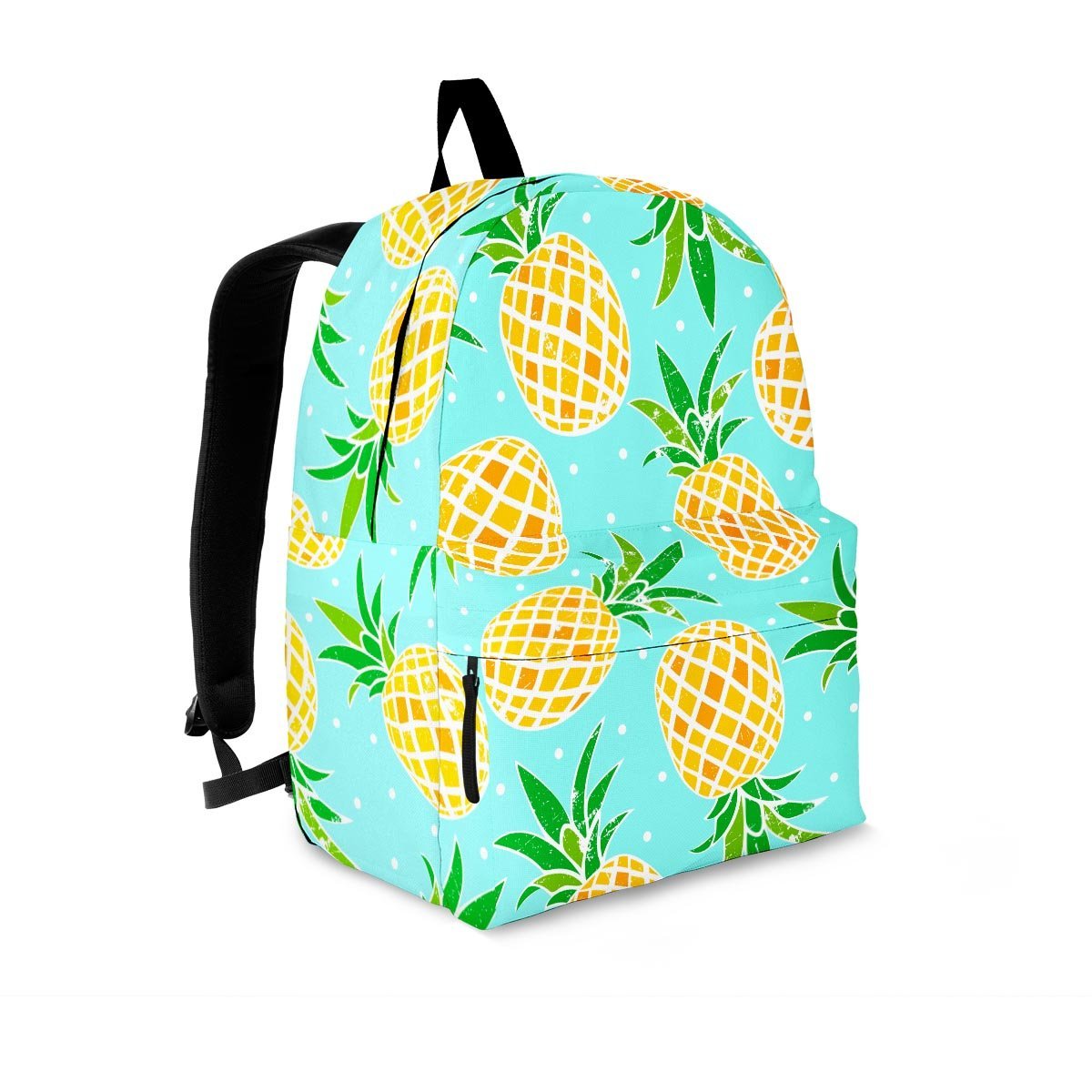 Blue Pineapple Print Backpack-grizzshop