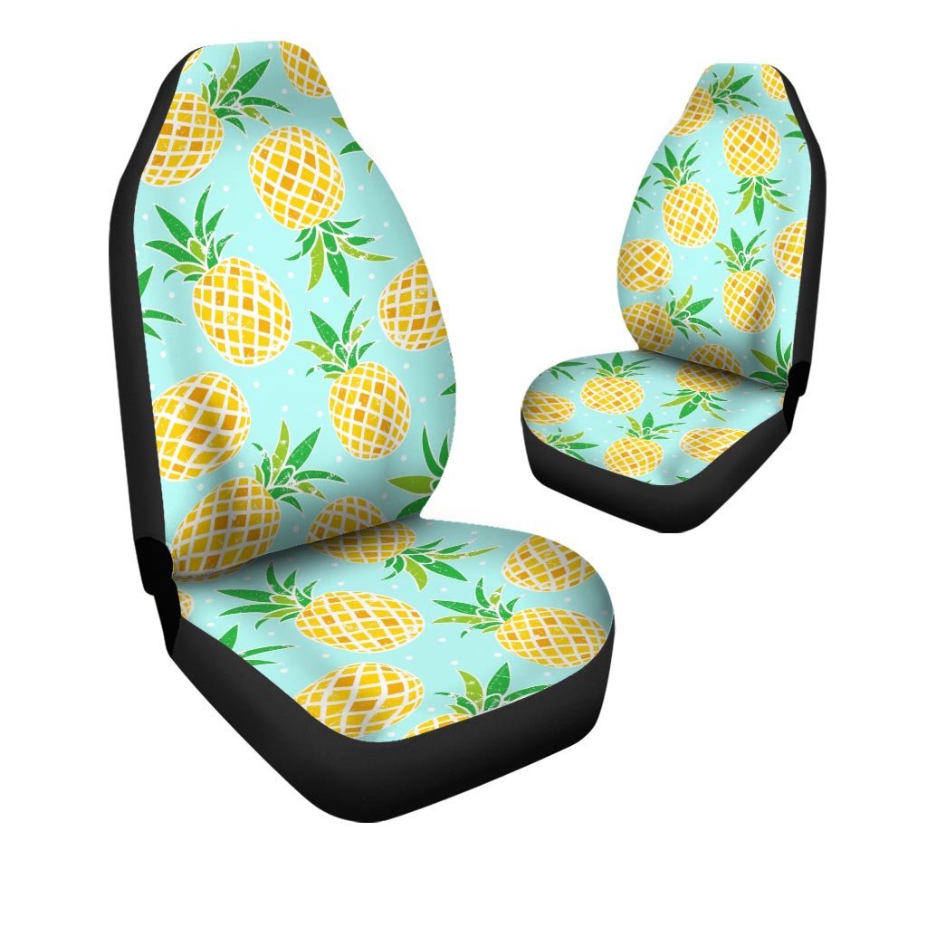 Blue Pineapple Print Car Seat Covers-grizzshop