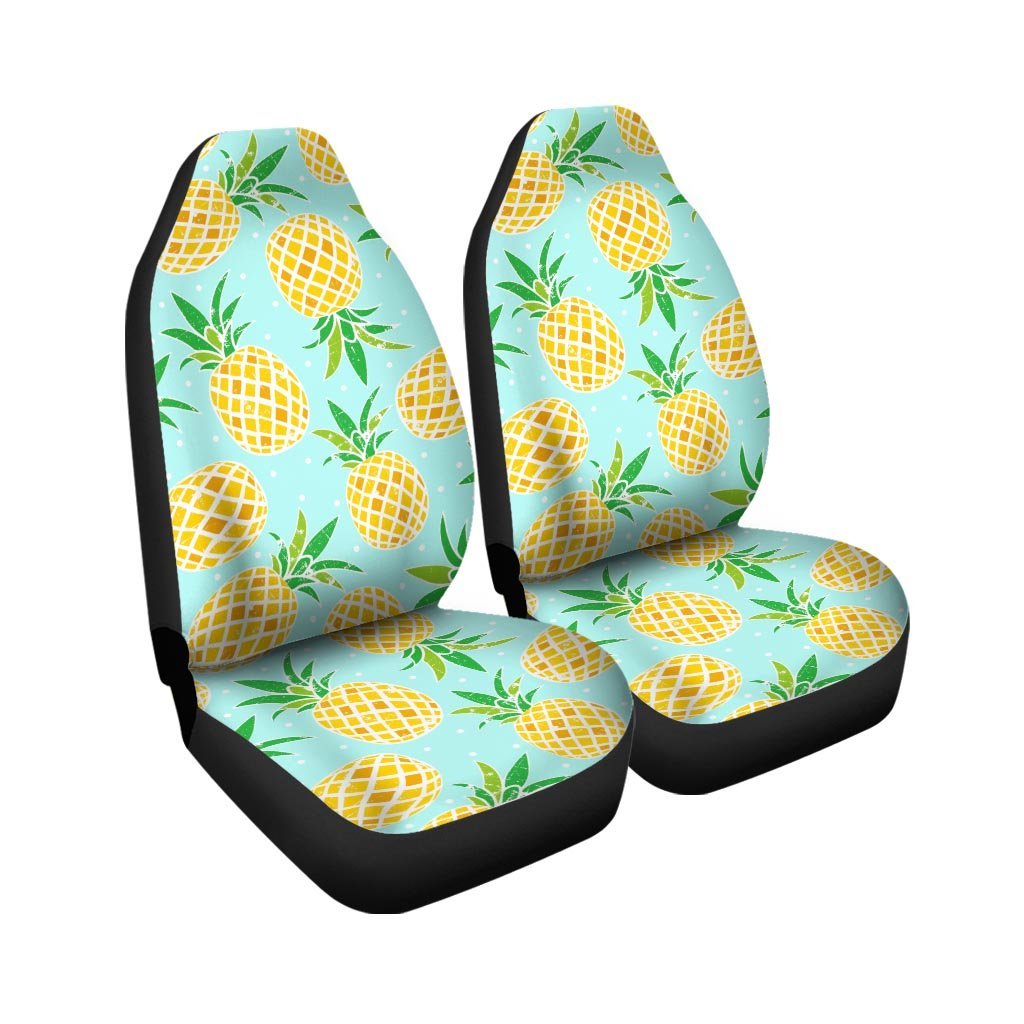 Blue Pineapple Print Car Seat Covers-grizzshop