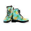 Blue Pineapple Print Men's Boots-grizzshop