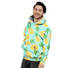 Blue Pineapple Print Men's Hoodie-grizzshop