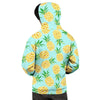 Blue Pineapple Print Men's Hoodie-grizzshop