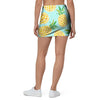 Blue Pineapple Print Mini Skirt-grizzshop