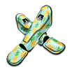 Blue Pineapple Print Muay Thai Shin Guard-grizzshop