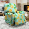 Blue Pineapple Print Recliner Cover-grizzshop