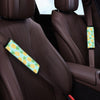 Blue Pineapple Print Seat Belt Cover-grizzshop