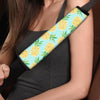 Blue Pineapple Print Seat Belt Cover-grizzshop