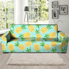 Blue Pineapple Print Sofa Cover-grizzshop