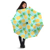 Blue Pineapple Print Umbrella-grizzshop