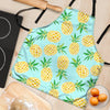 Blue Pineapple Print Women's Apron-grizzshop