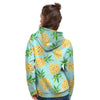 Blue Pineapple Print Women's Hoodie-grizzshop