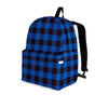 Blue Plaid Backpack-grizzshop