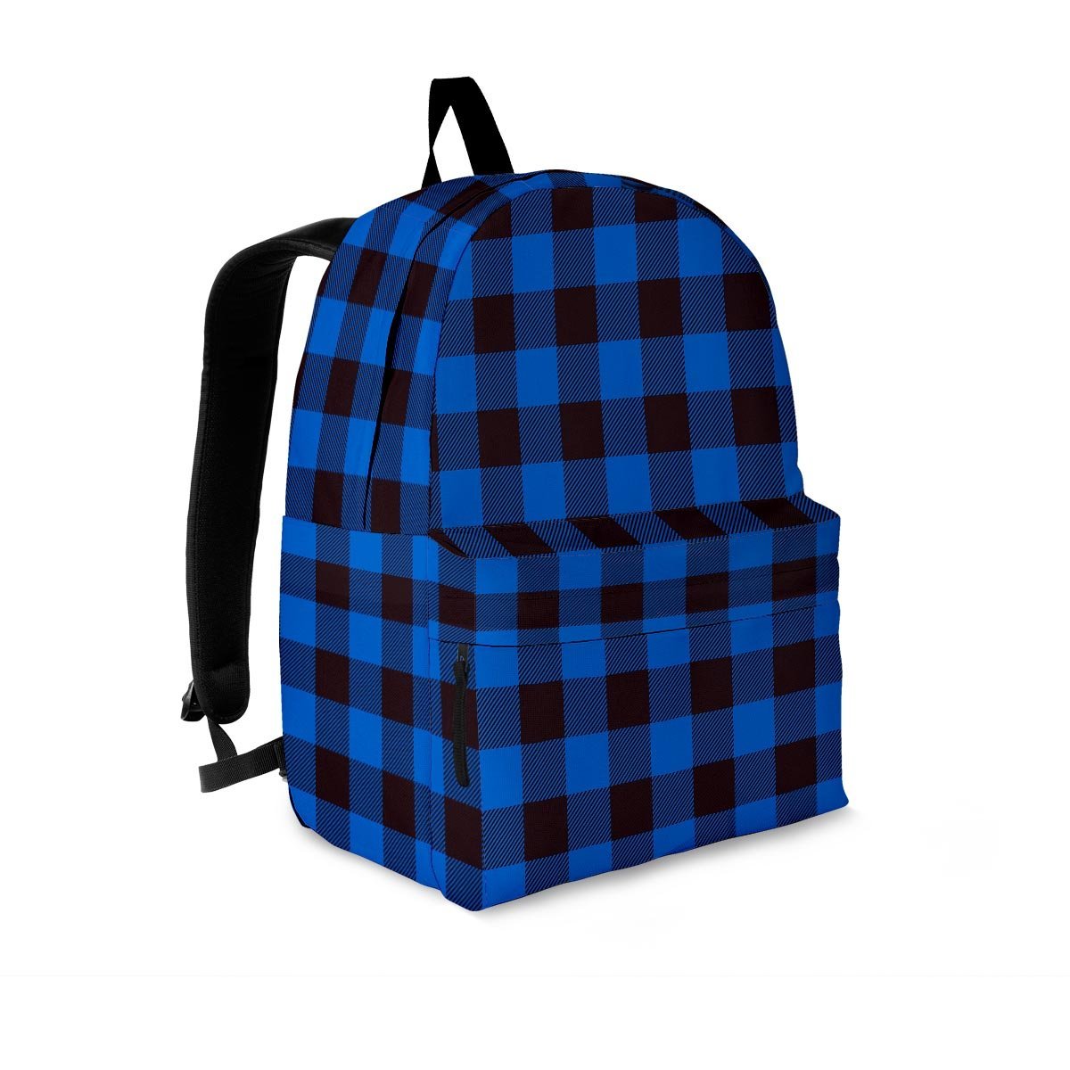 Blue Plaid Backpack-grizzshop