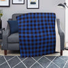 Blue Plaid Blanket-grizzshop