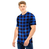 Blue Plaid Men T Shirt-grizzshop