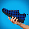 Blue Plaid Men's Sneakers-grizzshop