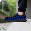 Blue Plaid Men's Sneakers-grizzshop